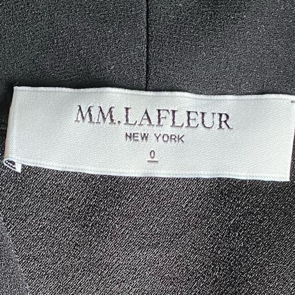 $265 M.M. LaFleur The Tory Dress Black Crepe Size 0 - Picture 16 of 16